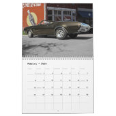Klassieke spier auto ritten kalender (Feb 2026)