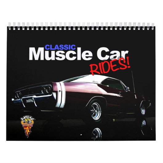 Klassieke spier auto ritten kalender (Hoes)
