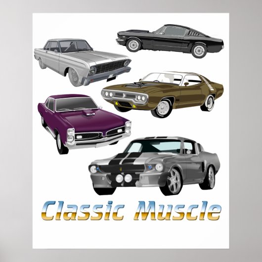 klassieke spier poster (Voorkant)