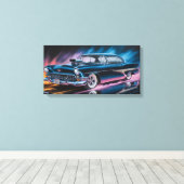 Klassieke Spierauto 1956 Canvas Afdruk (Insitu (Houten vloer))