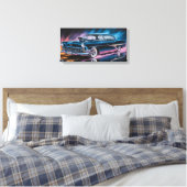 Klassieke Spierauto 1956 Canvas Afdruk (Insitu (Slaapkamer))