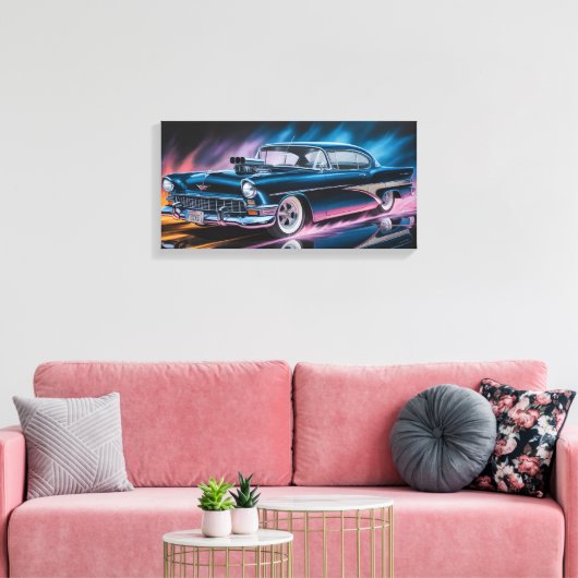 Klassieke Spierauto 1956 Canvas Afdruk (Insitu (Woonkamer))