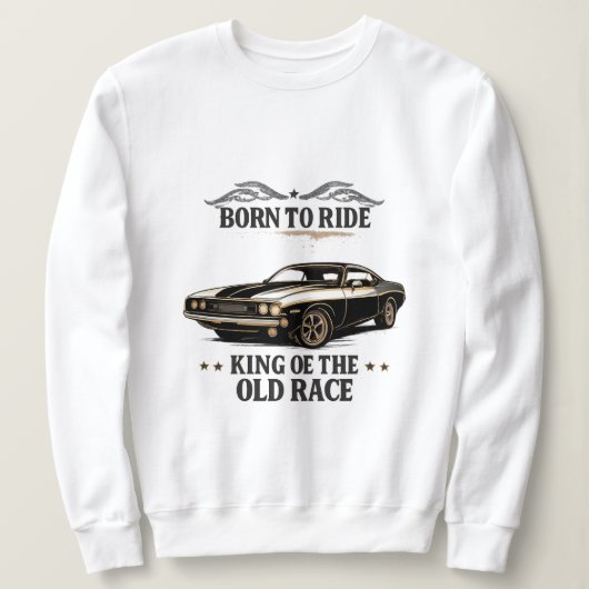 Klassieke Spierauto Ruiter Dames Sweatshirt (Design voorkant)