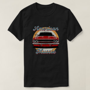 Klassieke spierauto uit het verleden t-shirt