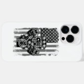 Klassieke Spierauto Zuiger Amerikaanse Vlag Grappi Case-Mate iPhone Case (Achterkant (horizontaal))