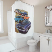 Klassieke spieren douchegordijn (In situ)