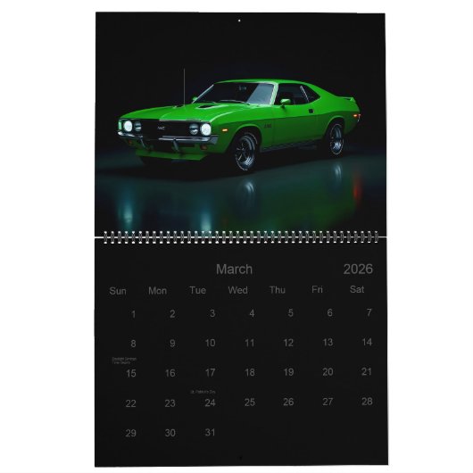 Klassieke spieren kalender (Mar 2026)