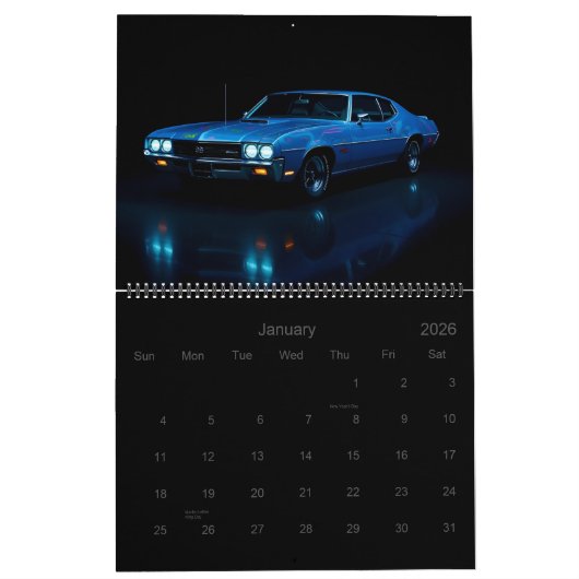 Klassieke spieren kalender (Jan 2026)