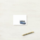 Klassieke spieren post-it® notes (Op bureau)