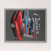 Klassieke spierkramen van de zestiger Jigzaag Puzz Legpuzzel (Horizontaal)