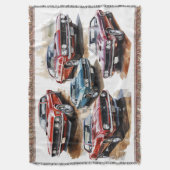 Klassieke spierwagen deken (Voorkant Verticaal)