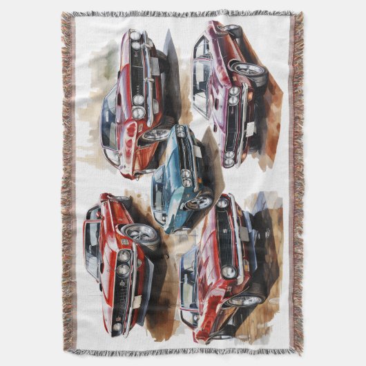 Klassieke spierwagen deken (Voorkant Verticaal)