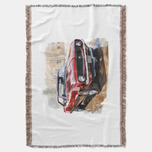 Klassieke spierwagen deken (Voorkant Verticaal)