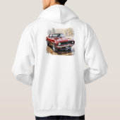 Klassieke spierwagen hoodie (Achterkant)