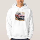 Klassieke spierwagen hoodie (Voorkant)