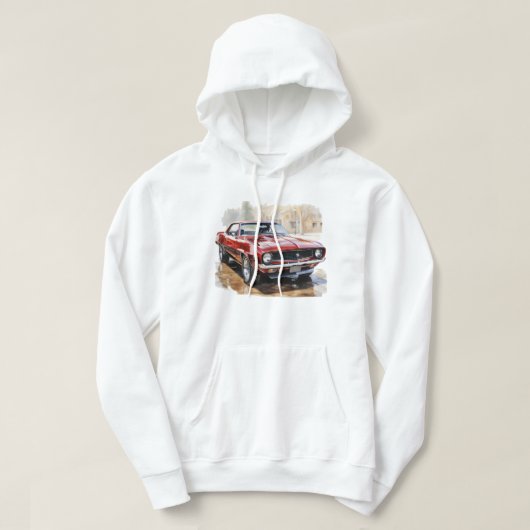 Klassieke spierwagen hoodie (Design voorkant)
