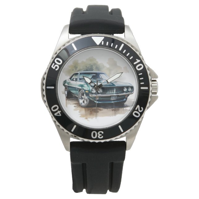 Klassieke spierwagen horloge (Voorkant)