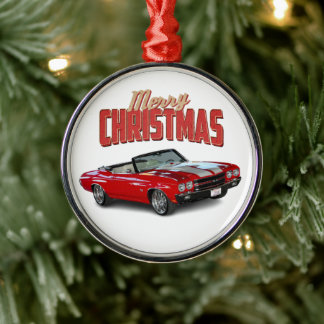 Klassieke spierwagen metalen ornament