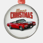 Klassieke spierwagen metalen ornament (Voorkant)