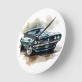 Klassieke spierwagen ronde klok (Hoek)