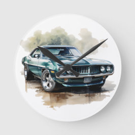 Klassieke spierwagen ronde klok