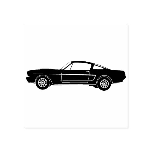 Klassieke spierwagen rubberstempel (Afrduk)