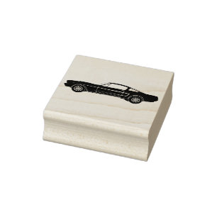 Klassieke spierwagen rubberstempel
