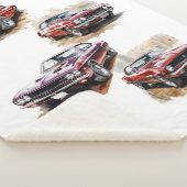 Klassieke spierwagen sherpa deken (3/4)