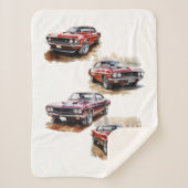 Klassieke spierwagen sherpa deken (Voorkant)