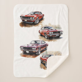 Klassieke spierwagen sherpa deken