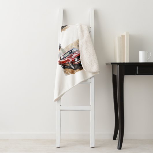 Klassieke spierwagen sherpa deken (In situ)