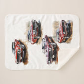 Klassieke spierwagen sherpa deken (Voorkant (horizontaal))