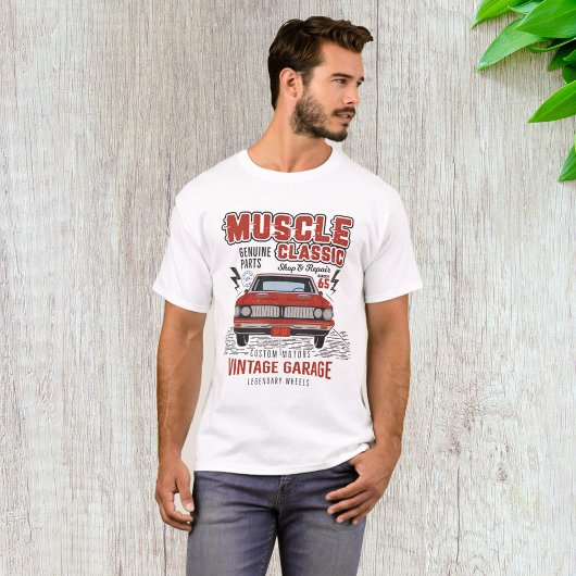 Klassieke spierwagen t-shirt