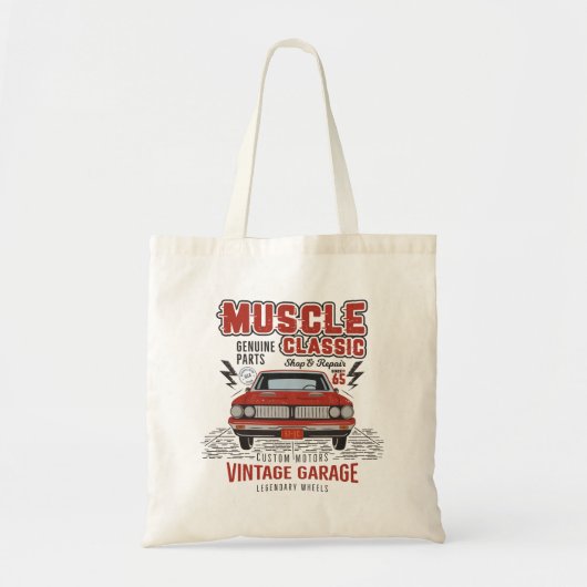 Klassieke spierwagen tote bag (Voorkant)