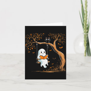 Klassieke spookswing leesboek slingerende Hallowee Kaart