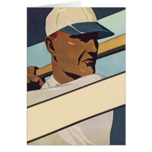 Klassieke sport honkbal slagman, gestileerde kunst