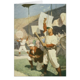 Klassieke sport, honkbalspelers tijdens een wedstr