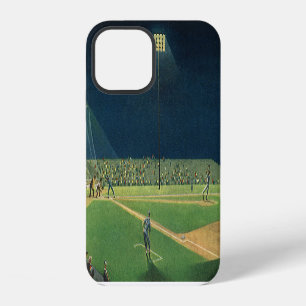 Klassieke sport, honkbalwedstrijd 's nachts iPhone 12 hoesje