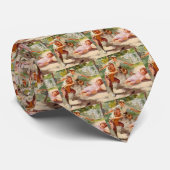 Klassieke sport, kinderen spelen stickball honkbal stropdas (Opgerold)