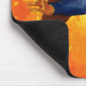 Klassieke Sport Voetbal Speler Quarterback Rennend Muismat (Hoek)