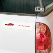 Klassieke sportauto: 3D-model: Bumpersticker (Op Truck)