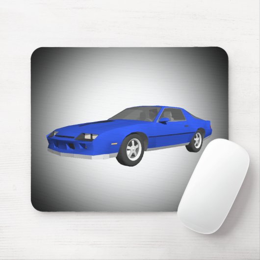 Klassieke sportauto: 3D-model: Custom Mousepad Muismat (Met muis)