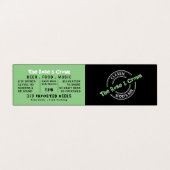 Klassieke Sportbalk Logo, Pub/Brewery, gedetaillee Visitekaartje (Buitenkant ongevouwen)