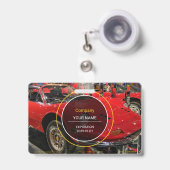 Klassieke Sportkaart Badge (Voorzijde met uittrekbare clip)