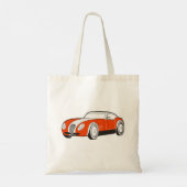 Klassieke sportwagen Canvas tas (Achterkant)