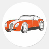 Klassieke sportwagen Stickers (Voorkant)