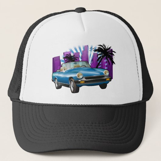 Klassieke sportwagen trucker pet (Voorkant)