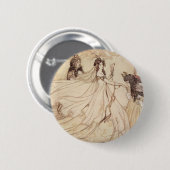 Klassieke sprookjes, Assepoester door Arthur Rackh Ronde Button 5,7 Cm (Voorkant /achterkant)