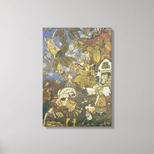 Klassieke Sprookjesfiguren van Edmund Dulac Canvas Afdruk