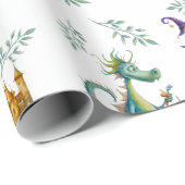 Klassieke sprookjesillustraties voor kinderen cadeaupapier (Rol Hoek)